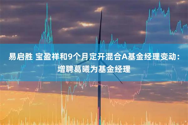 易启胜 宝盈祥和9个月定开混合A基金经理变动：增聘葛曦为基金经理
